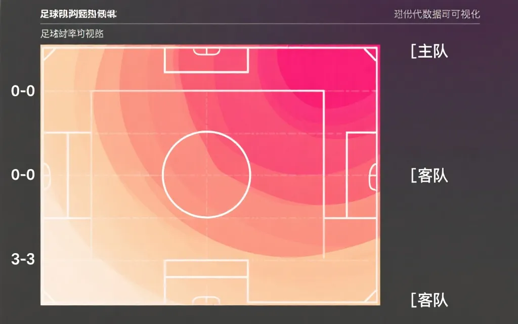 示例图：基于双方预期进球生成的比分概率热力图（0-0到3-3）